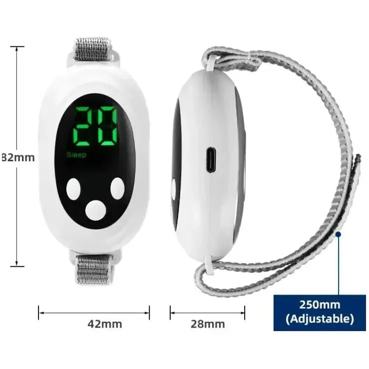 Smart Sleep Aid Device – USB Rechargeable Sleep Bracelet with Handheld Remote Control - Glam Global UK