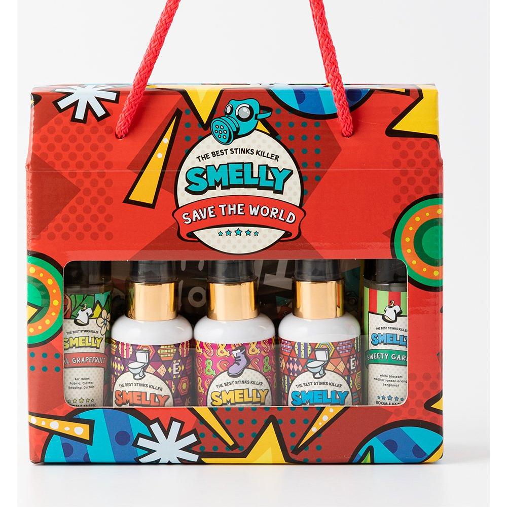 SMELLY Toilet Spray Gift Box SET (RED) - Glam Global UK