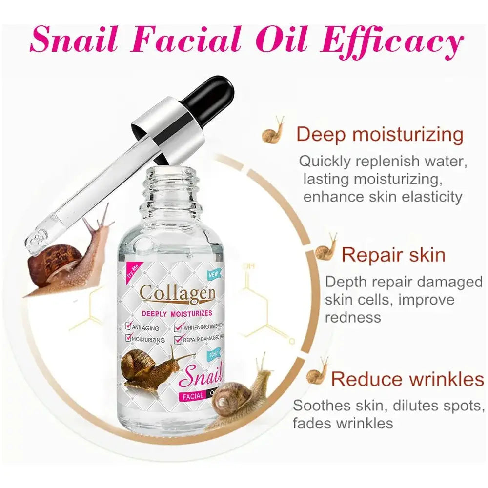 Snail Collagen Essential Oil & Skincare Collection - Glam Global UK