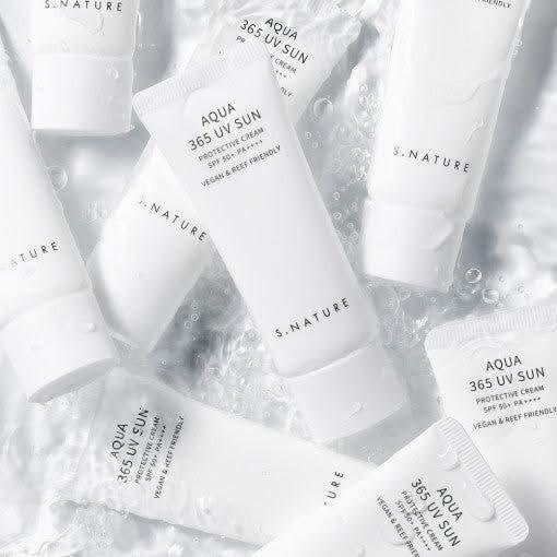 S.NATURE Aqua 365 UV Sun Protective Cream SPF 50+ PA++++ - 40ml | Broad - Spectrum Protection & Hydration - Glam Global UKS.NATURE