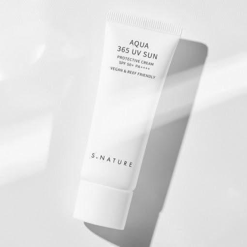 S.NATURE Aqua 365 UV Sun Protective Cream SPF 50+ PA++++ - 40ml | Broad - Spectrum Protection & Hydration - Glam Global UKS.NATURE