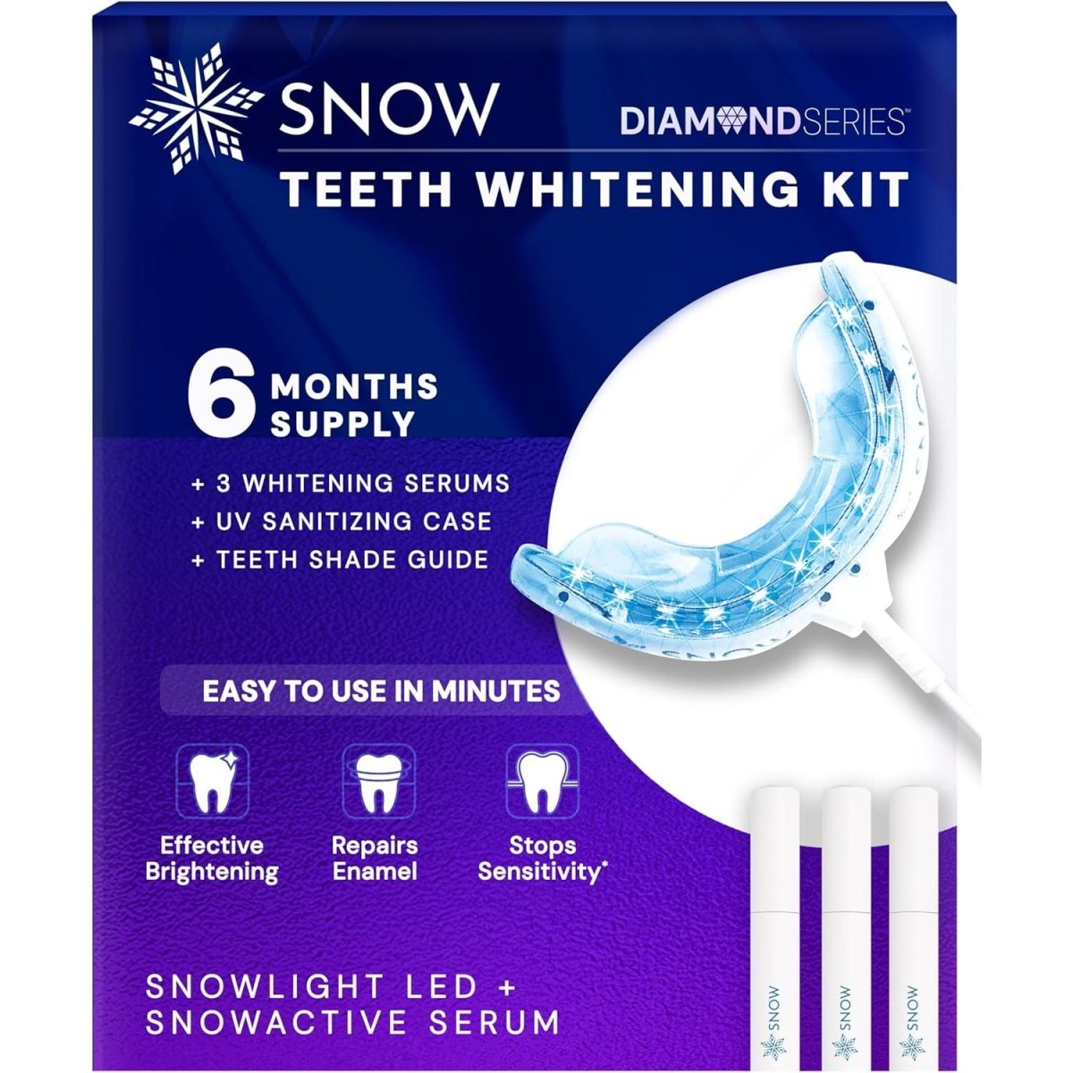 Snow At Home Teeth Whitening Kit (ALL - IN - ONE) - Glam Global UKSnow