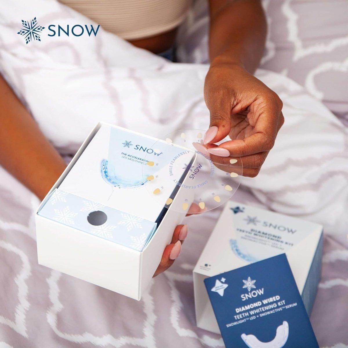 Snow Diamond Teeth Whitening Kit - Effective At - Home Teeth Whitening System for Deep Stains Without Sensitivity - Glam Global UK