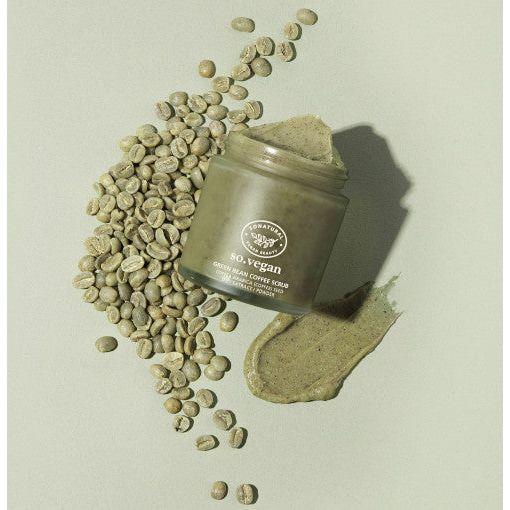 [so natural] So Vegan Green Bean Coffee Scrub 105ml - Glam Global UK