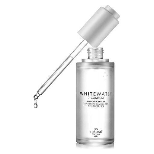 [So Natural] White Water Ampoule Serum - 50ml Concentrated Brightening Serum with White Truffle & Asparagus - Glam Global UK