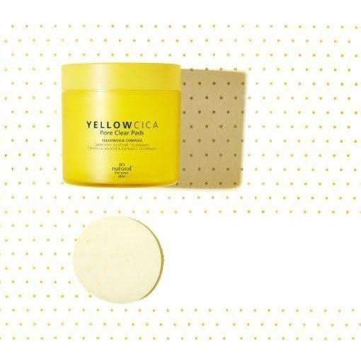 [so natural] Yellow Cica Pore Clear Pad 70ea 140ml - Glam Global UKso natural