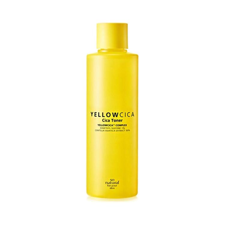 [so natural] Yellow Cica Toner 260ml - Glam Global UK