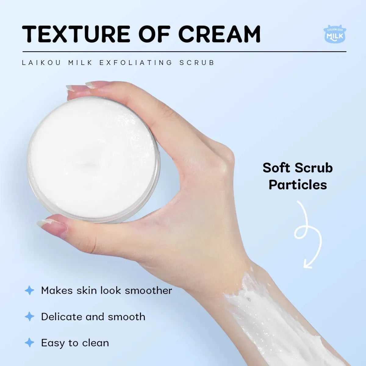 Softening Skin Cleaning Milk Exfoliating Scrub - Glam Global UK