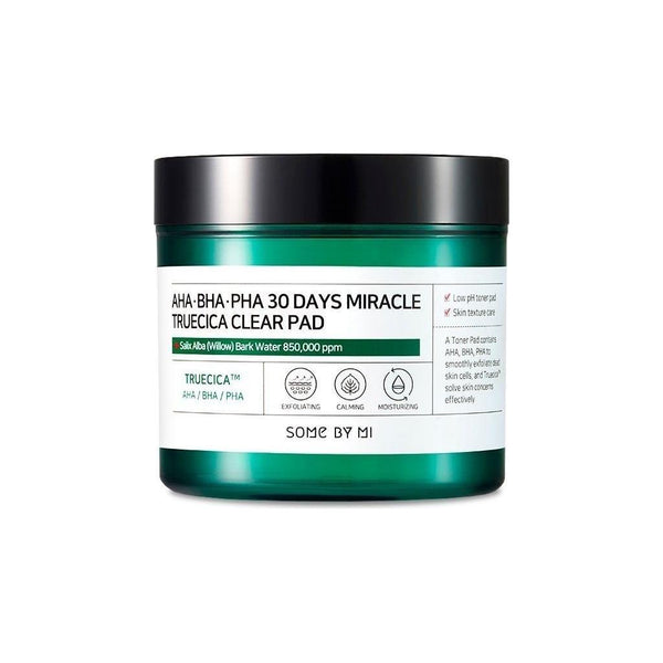 [SOME BY MI] AHA - BHA - PHA 30Days Miracle Truecica Clear Cleansing Pad (70ea/125ml) - Glam Global UKSOME BY MI