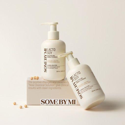 [SOME BY MI] Lacto Soy Mild Peeling Bubble Cleanser 180ml - Glam Global UKSOME BY MI