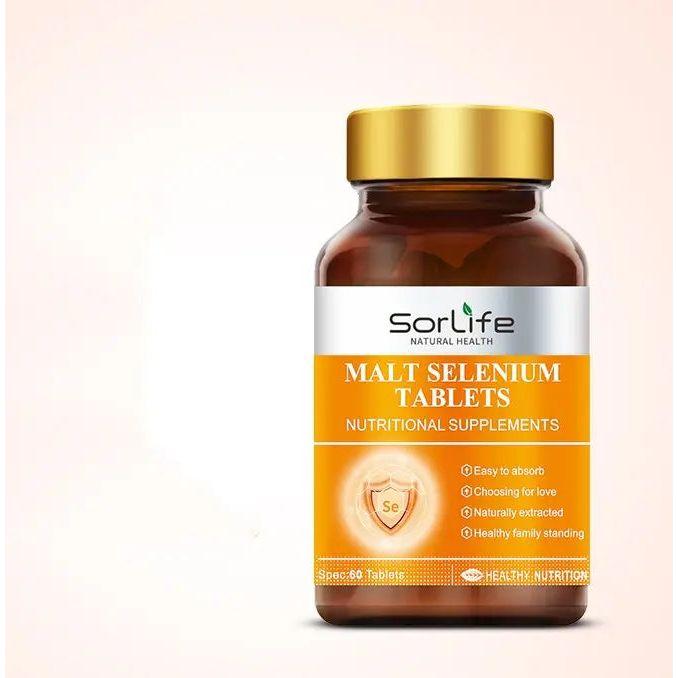 SORLIFE Malt Selenium Tablets Nutritional Supplement - Glam Global UK