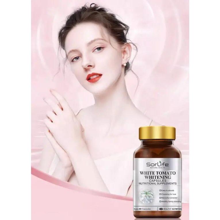 SORLIFE White Tomato whitening Capsules - Glam Global UK