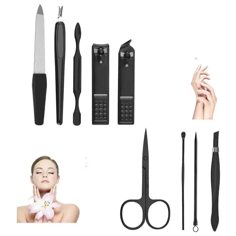 Stainless Steel Manicure And Beauty Tools Nail Clippers Set - Glam Global UK