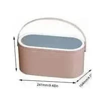 Storage Organizer with LED Mirror: Portable Makeup Storage & Illuminated Mirror - Glam Global UKGlam Global UK