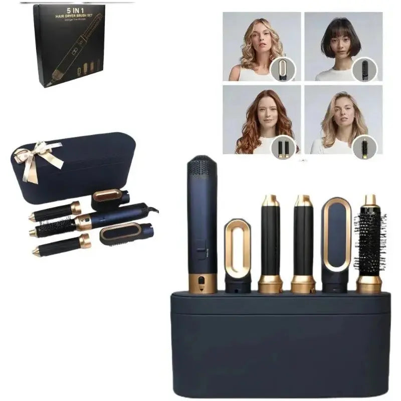 Straight Hair Set With Electric Curler - Glam Global UK