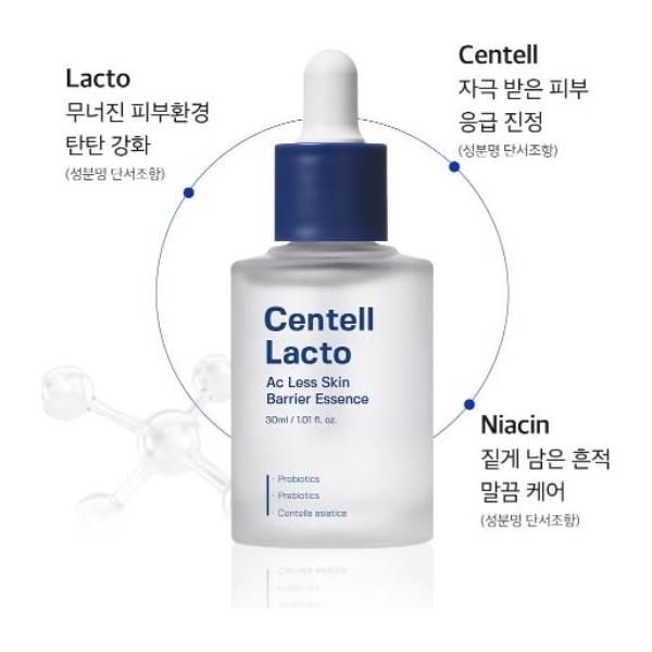 SUNGBOON EDITOR Centell Lacto Ac Less Skin Barrier Essence 30ml - Glam Global UK