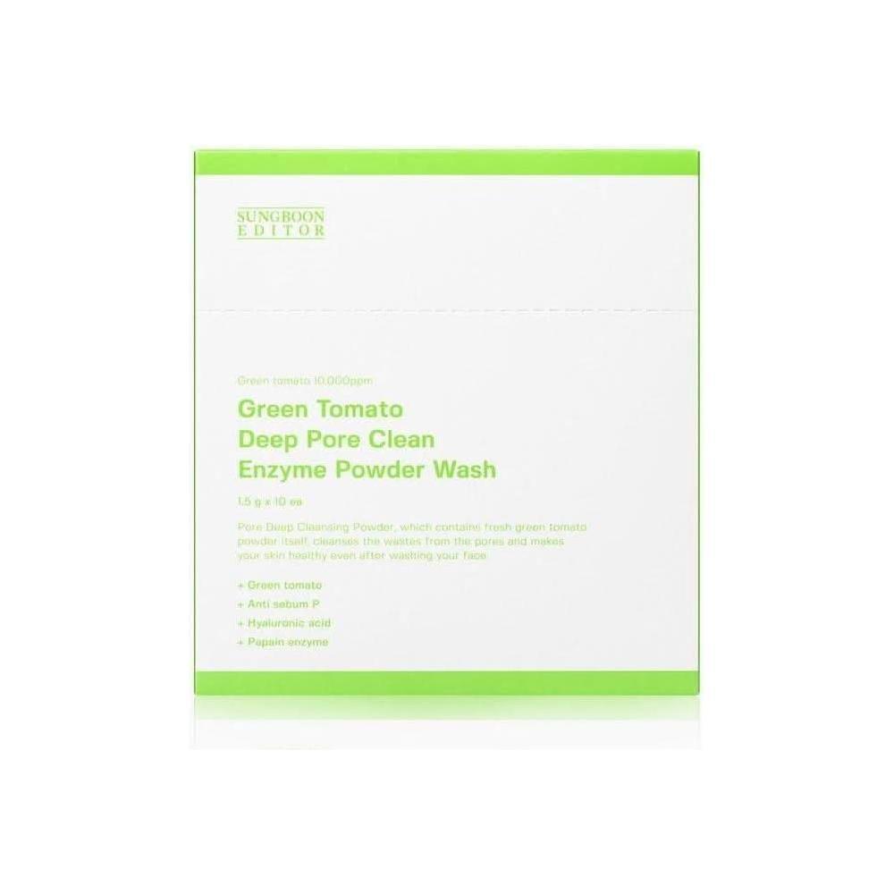 SUNGBOON EDITOR Green Tomato Deep Pore Clean Enzyme Powder Wash 1.5g * 10ea - Glam Global UKSUNGBOON EDITOR