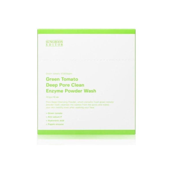 SUNGBOON EDITOR Green Tomato Deep Pore Clean Enzyme Powder Wash 1.5g * 10ea - Glam Global UKSUNGBOON EDITOR