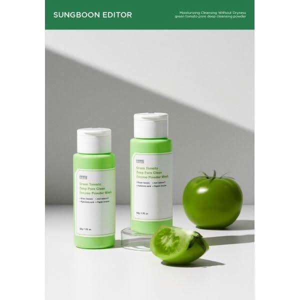 SUNGBOON EDITOR Green Tomato Deep Pore Clean Enzyme Powder Wash 50g - Glam Global UKSUNGBOON EDITOR