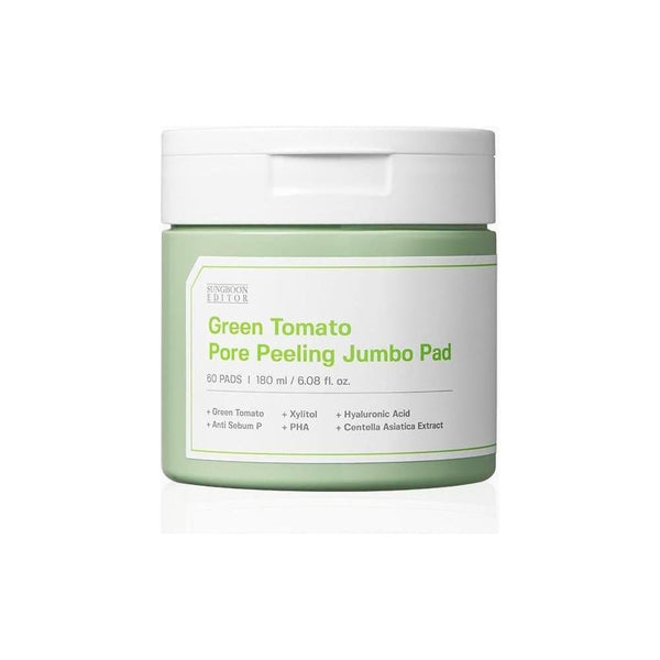 SUNGBOON EDITOR Green Tomato Pore Peeling Jumbo Pad 60 Sheets - Glam Global UKSUNGBOON EDITOR