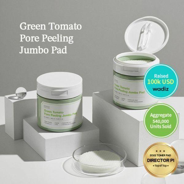 SUNGBOON EDITOR Green Tomato Pore Peeling Jumbo Pad 60 Sheets - Glam Global UKSUNGBOON EDITOR