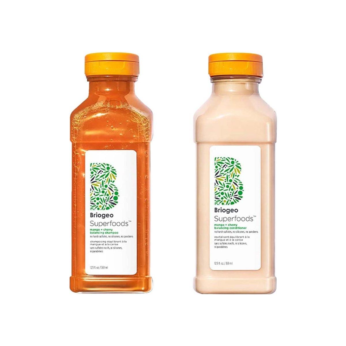 Superfoods Mango and Cherry Balancing Shampoo and Conditioner - Glam Global UK