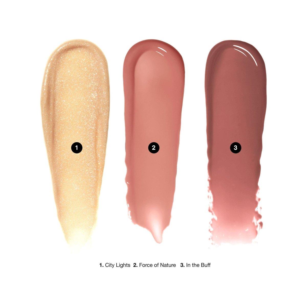 Swipe & Shine Crushed Oil Infused Gloss Trio Nude (Limited Edition) - Glam Global UK