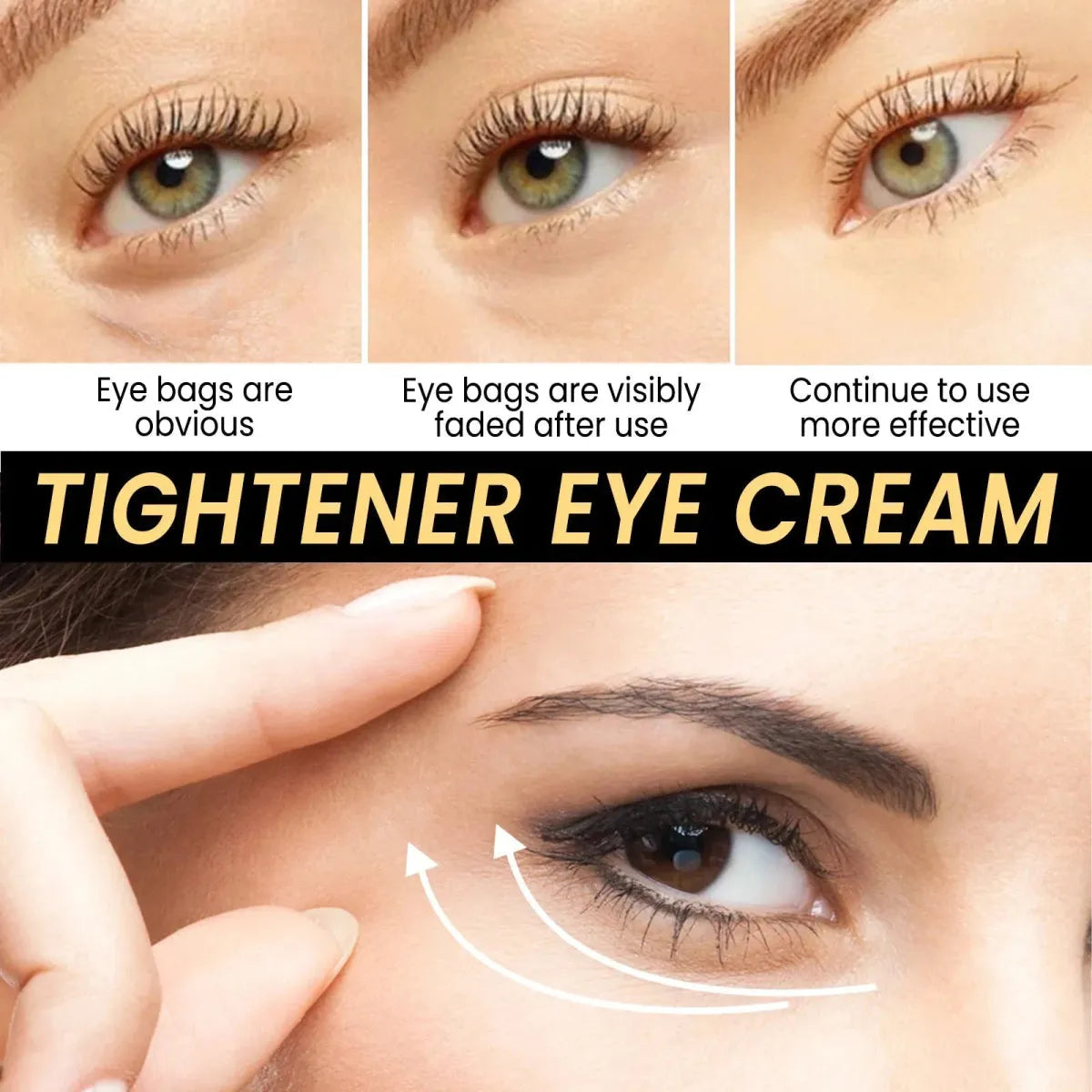 Temporary Eye Tightening Eye Cream - 15ml - Glam Global UK