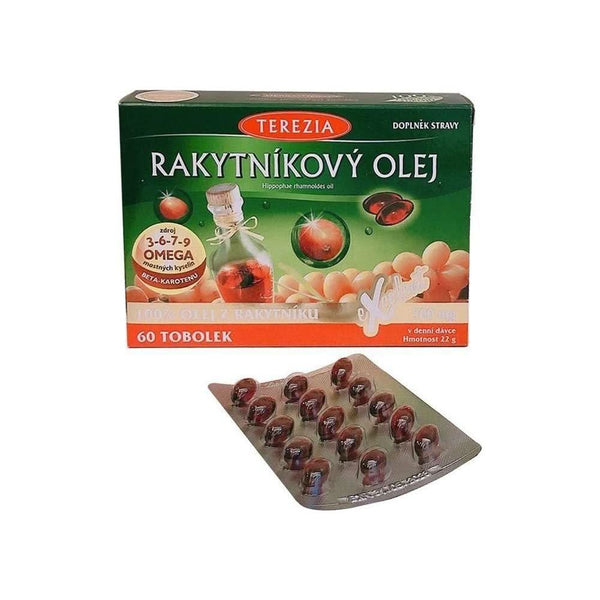 TEREZIA sea buckthorn oil stomach health capsules 60 capsules - Glam Global UKTEREZIA