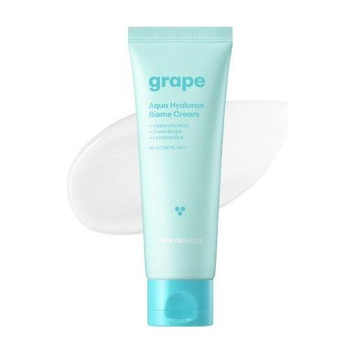 [THANK YOU FARMER] Grape Aqua Hyaluron Biome Cream 80ml - Glam Global UK