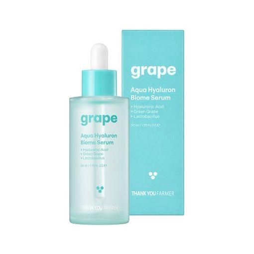 [THANK YOU FARMER] Grape Aqua Hyaluron Biome Serum 50ml - Glam Global UK