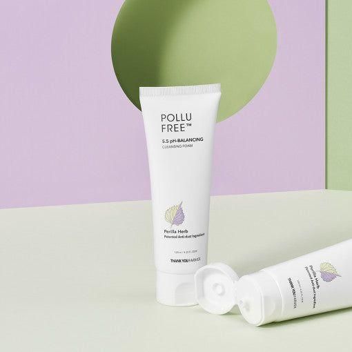 [THANK YOU FARMER] Pollufree 5.5 pH - Balancing Cleansing Foam 120ml - Glam Global UK