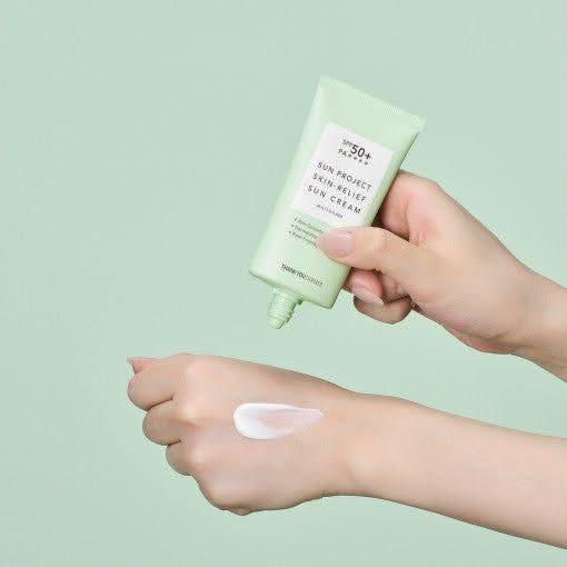[THANK YOU FARMER] Sun Project Skin Relief Sun Cream SPF50+ PA++++ 50ml - Glam Global UKTHANK YOU FARMER