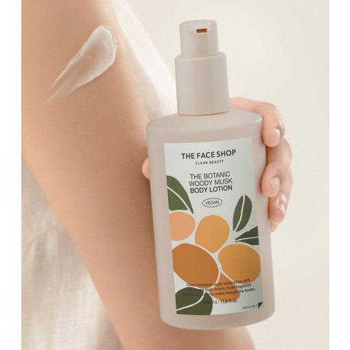 THE FACE SHOP The Botanic Woody Musk Body Lotion 350ml - Glam Global UK