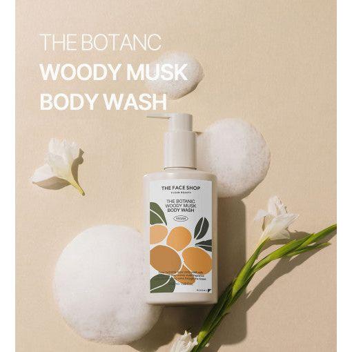 THE FACE SHOP THE BOTANIC WOODY MUSK BODY WASH 350ml - Glam Global UKTHE FACE SHOP
