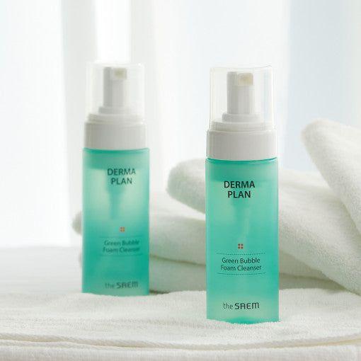 The SAEM Derma Plan Green Bubble Foam Cleanser 150ml - Glam Global UK