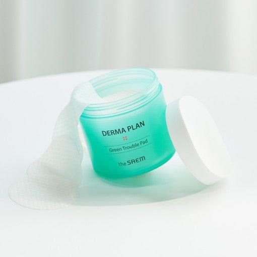 The SAEM Derma Plan Green Trouble Pad 145ml(70ea) - Glam Global UK