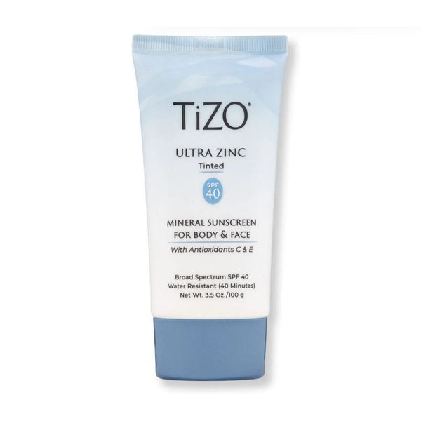 TIZO Ultra Zinc Tinted SPF 40 – 100g | 20% Zinc Oxide Mineral Sunscreen for Face & Body