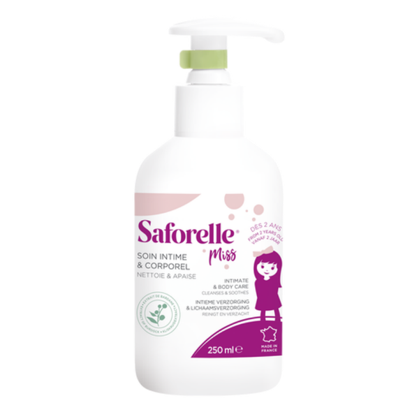 SAFORELLE Miss Intimate & Body Care – 250ml | Gentle Daily Hygiene for Girls