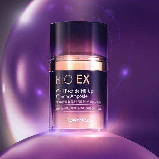 TONYMOLY BIO EX Cell Peptide Fill Up Cream Ampoule 50ml + 30ml(Refill) - Glam Global UK