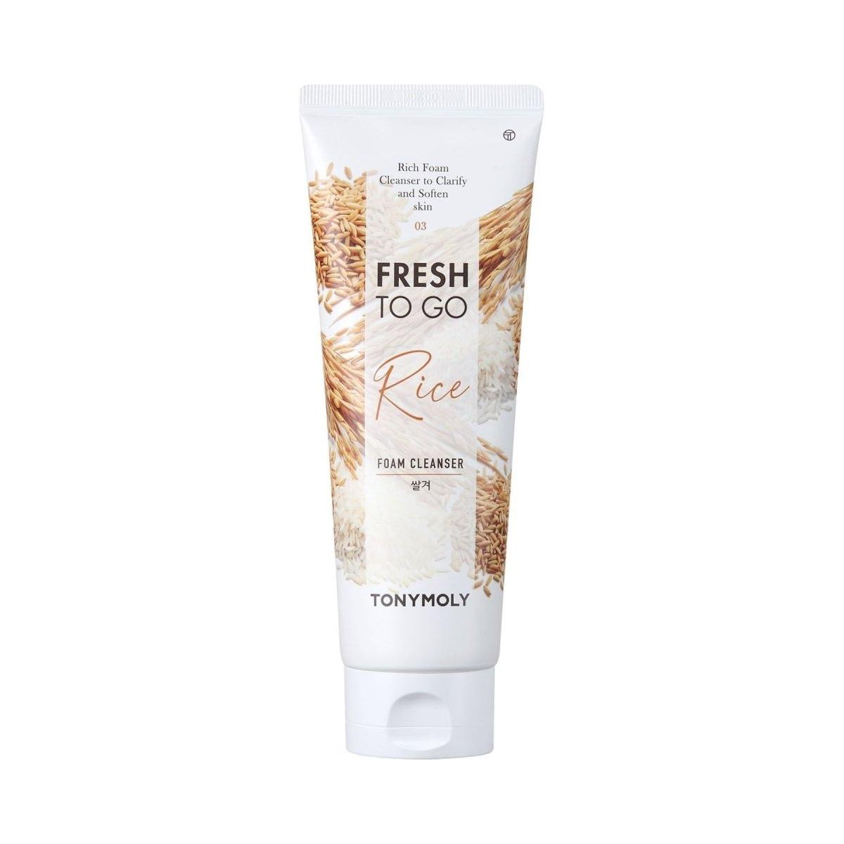 TONYMOLY Fresh To Go Rice Foam Cleanser 170ml - Glam Global UK