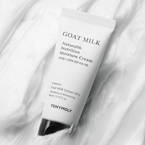 TONYMOLY Goat Milk Naturalth Nutrition Moisture Cream 80ml - Glam Global UK