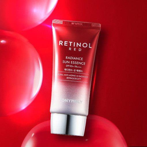 TONYMOLY Red Retinol Radiance Sun Essence 45ml SPF50+ PA+++ - Glam Global UK