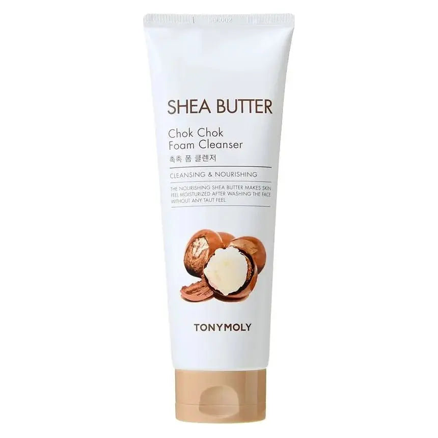 TONYMOLY Shea Butter Chok Chok Foam Cleanser 250ml - Glam Global UK