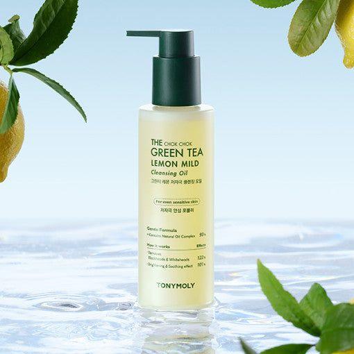 TONYMOLY The Chok Chok Green Tea Lemon Mild Cleansing Oil 200ml - Glam Global UKTONYMOLY