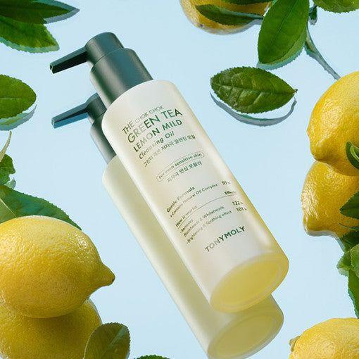 TONYMOLY The Chok Chok Green Tea Lemon Mild Cleansing Oil 200ml - Glam Global UK