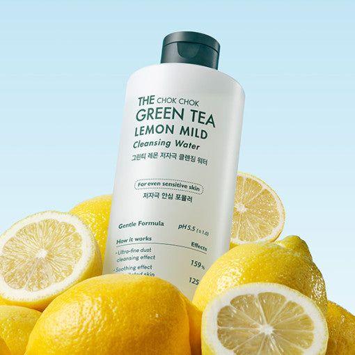 TONYMOLY The Chok Chok Green Tea Lemon Mild Cleansing Water 300ml - Glam Global UKTONYMOLY