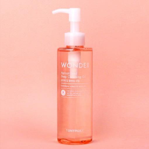 TONYMOLY Wonder Apricot Deep Cleansing Oil - 190ml | Effortless Makeup Removal & Deep Cleansing - Glam Global UKTONYMOLY