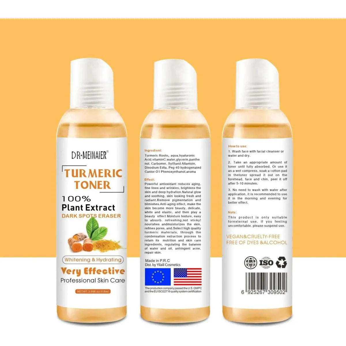 Turmeric Moisturizing Toner - Glam Global UK