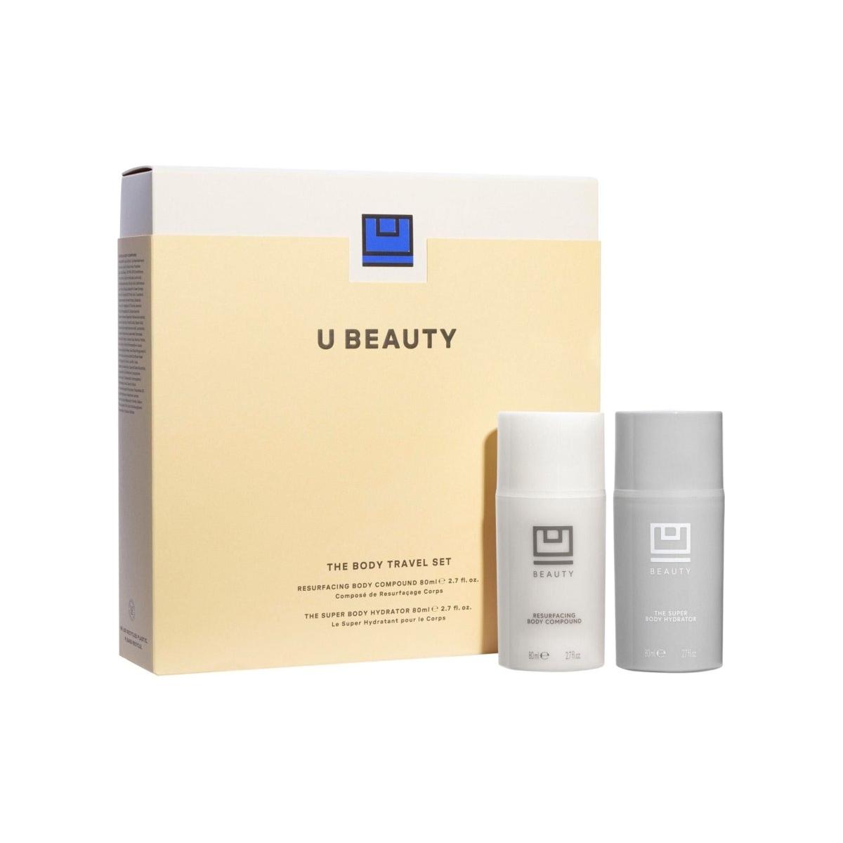 U Beauty The Body Travel Set (Limited Edition) | Two - Piece Set for Hydrated, Firm - Looking Skin - Glam Global UK